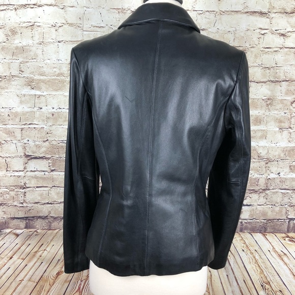 Wilsons Leather Black Genuine Leather Jacket SOLD - Picture 3 of 7